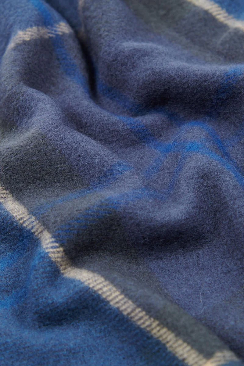 Barbour Galingale Tartan Scarf (Midnight Tartan) - Image 3