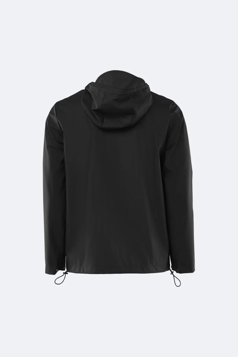 Rains Short Hooded Coat (Black) - Image 6